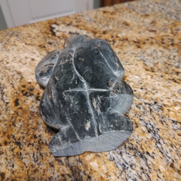 Vintage African/Inuit Soapstone Carving Human Figure Sculpture Black - Picture 5 of 8